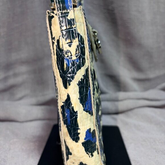 Brahmin “Marley” Blue Leopard Print Crossbody - Picture 6 of 11